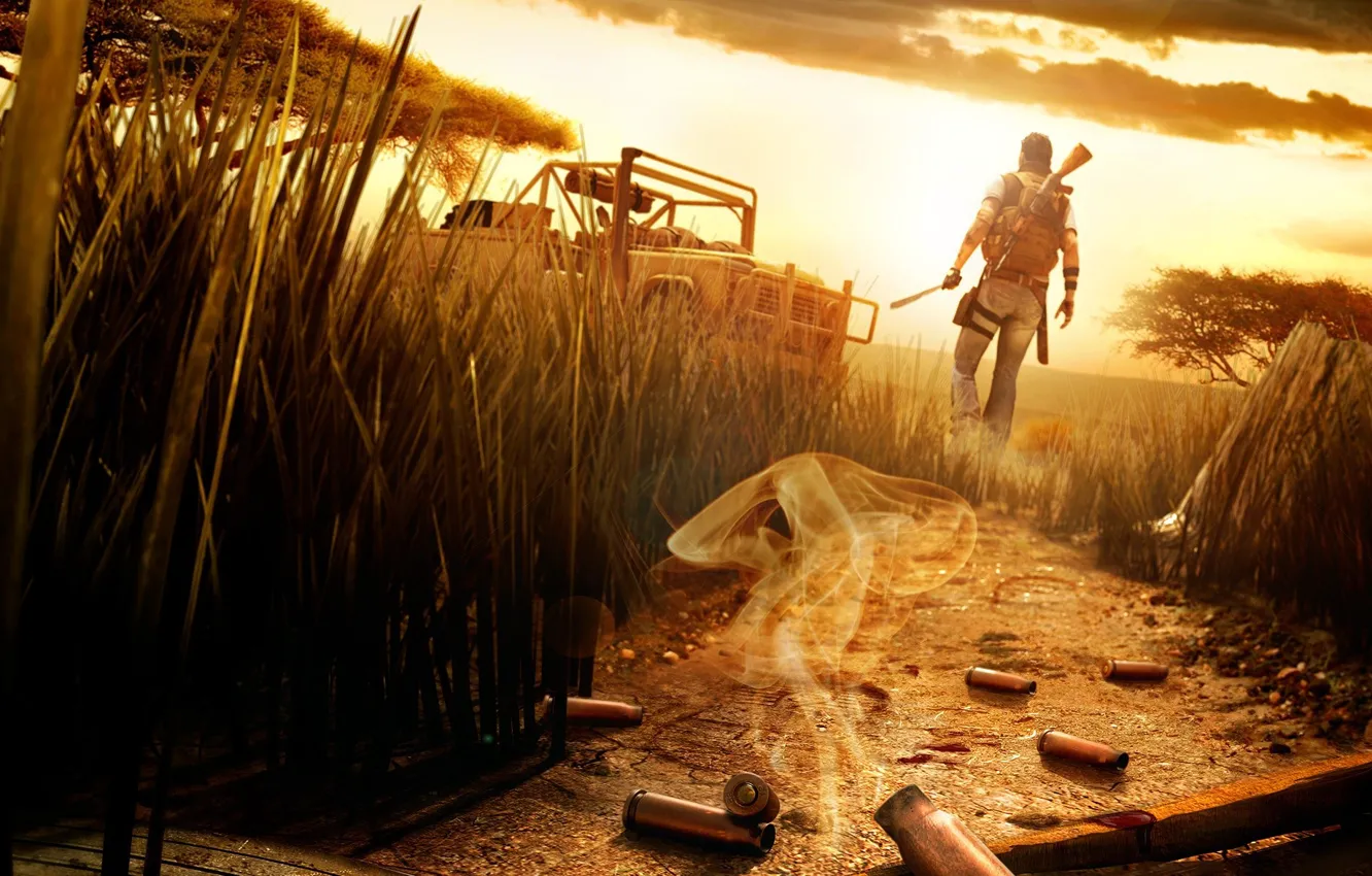 Photo wallpaper heat, Africa, Far Cry, sleeve, machete