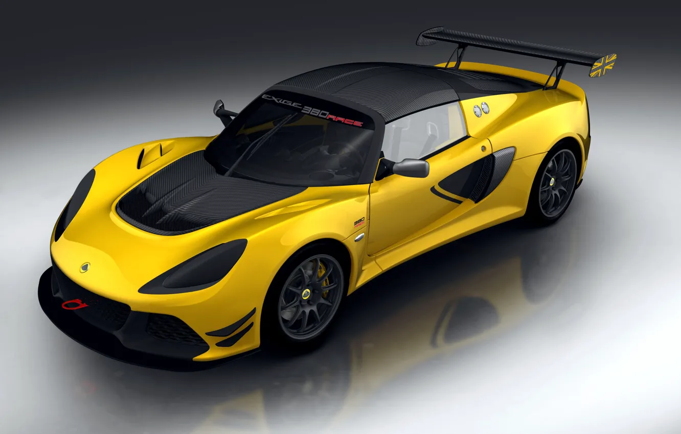 Photo wallpaper car, Lotus, supercar, yellow, Lotus Exige, Sport 380, Lotus Exige Sport 380
