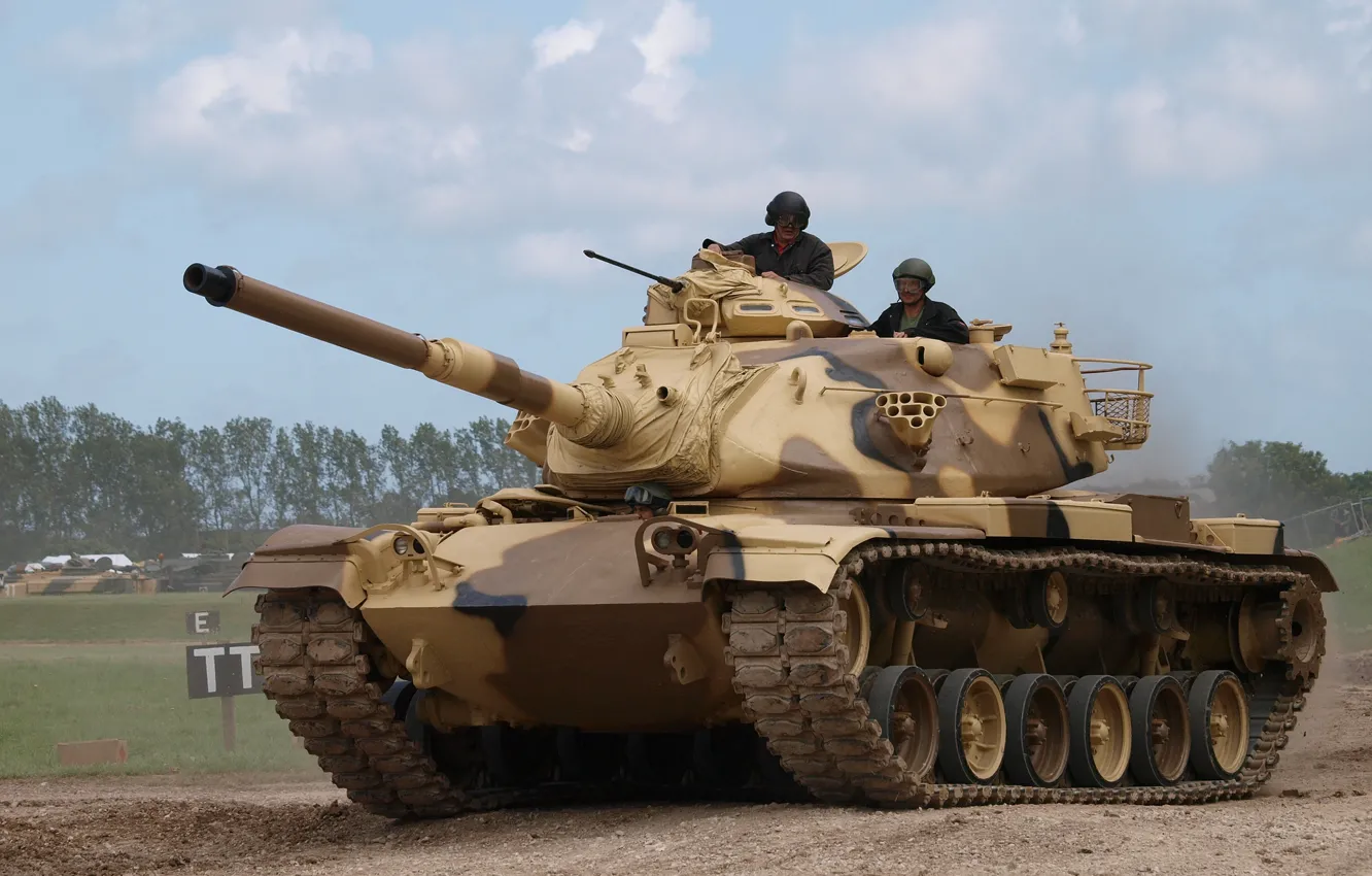 Photo wallpaper tank, American, M48A1, patton