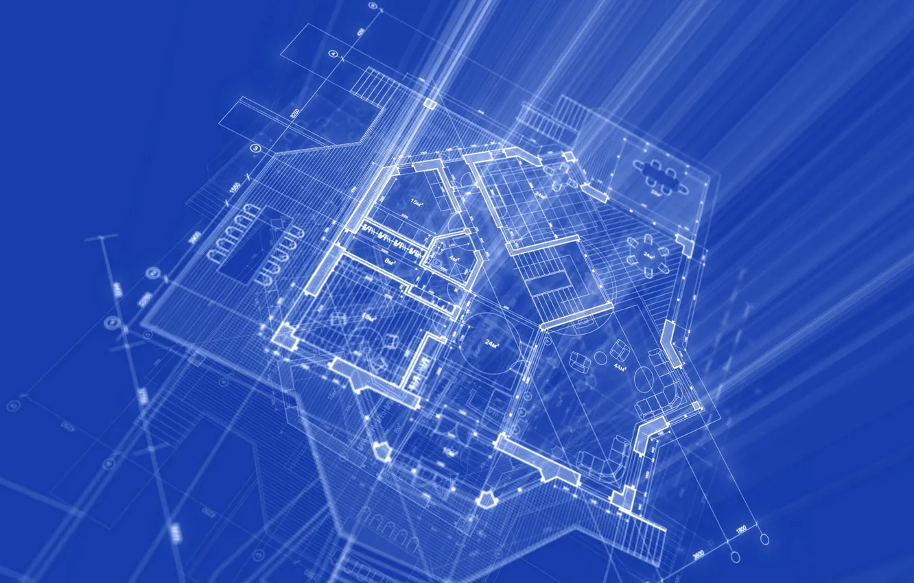 Photo wallpaper plan, drawing, AutoCAD