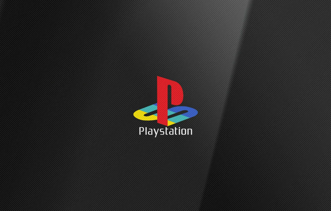Photo wallpaper logo, Sony, PlayStation