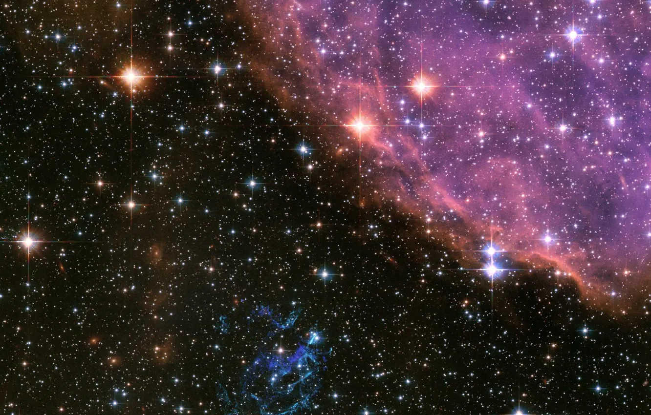 Photo wallpaper space, stars, nebula
