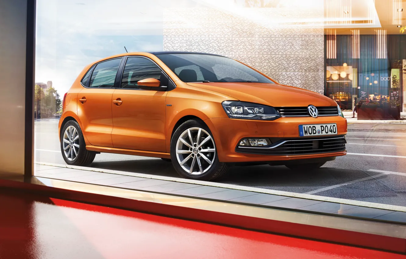 Photo wallpaper Volkswagen, Volkswagen, Polo, Polo, 2015