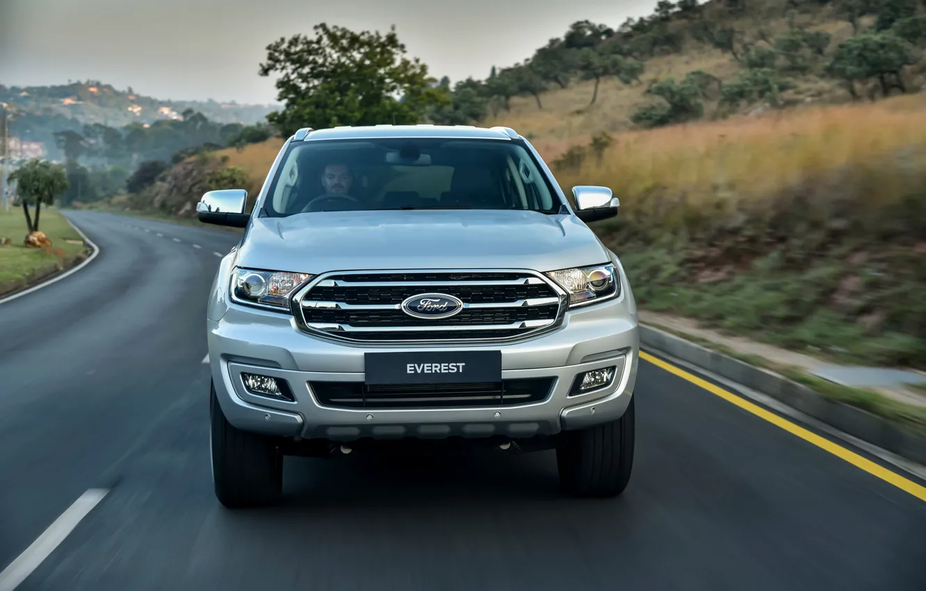 Photo wallpaper Ford, front view, Everest, 4WD, XLT, 2019
