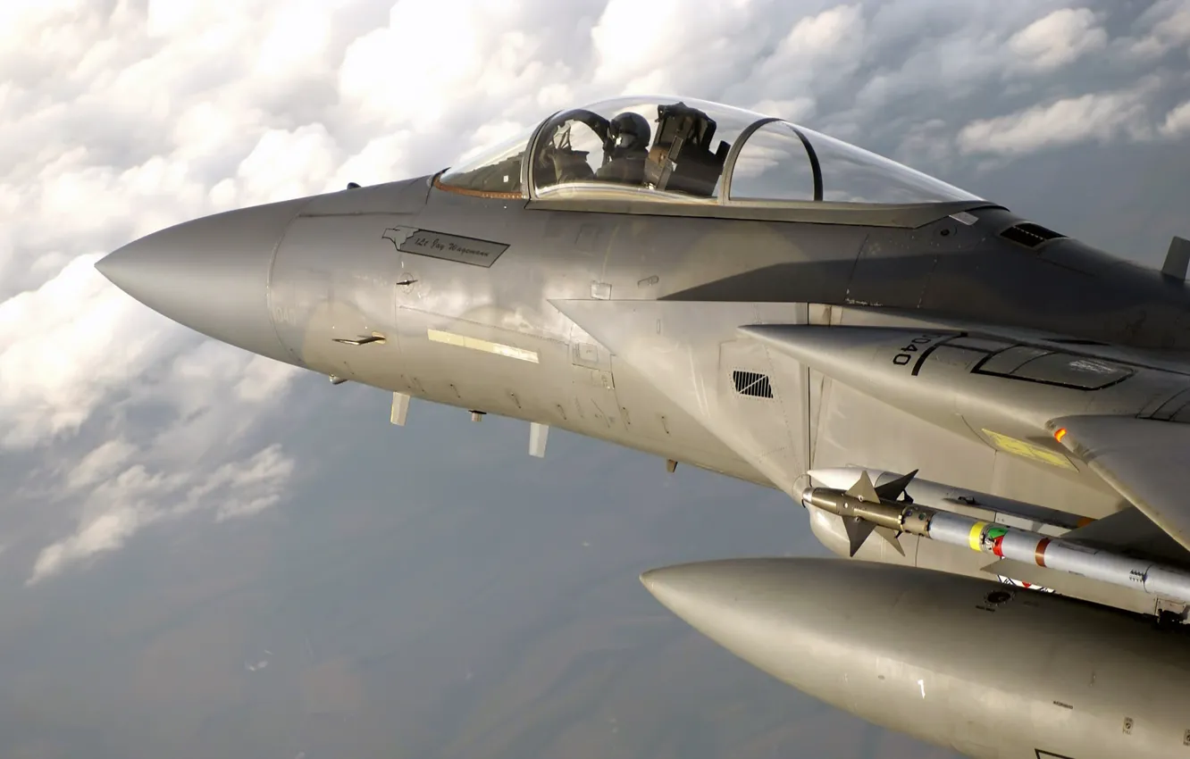 Photo wallpaper height, fighter, pilot