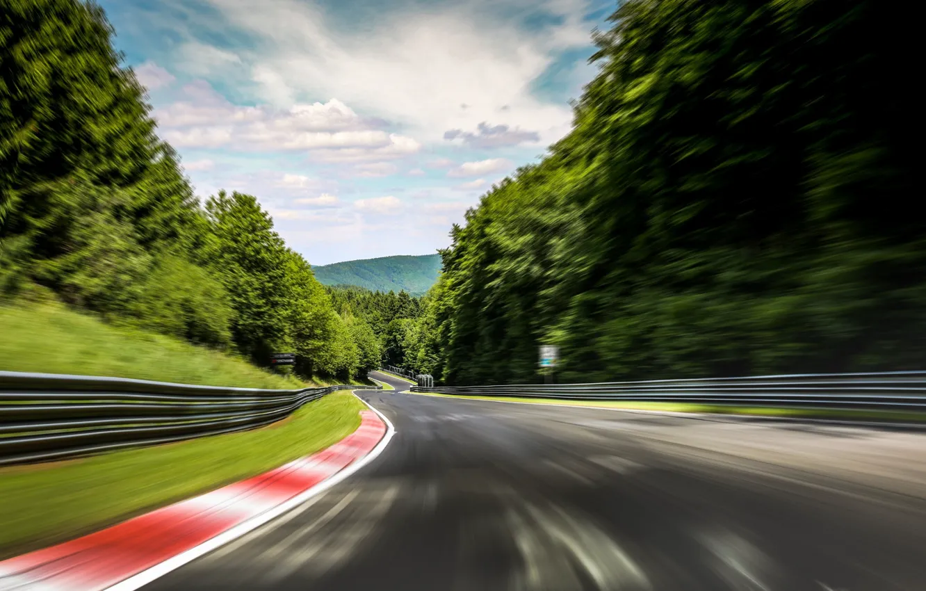 Photo wallpaper Germany, The Nürburgring, Green Hell, Race Track