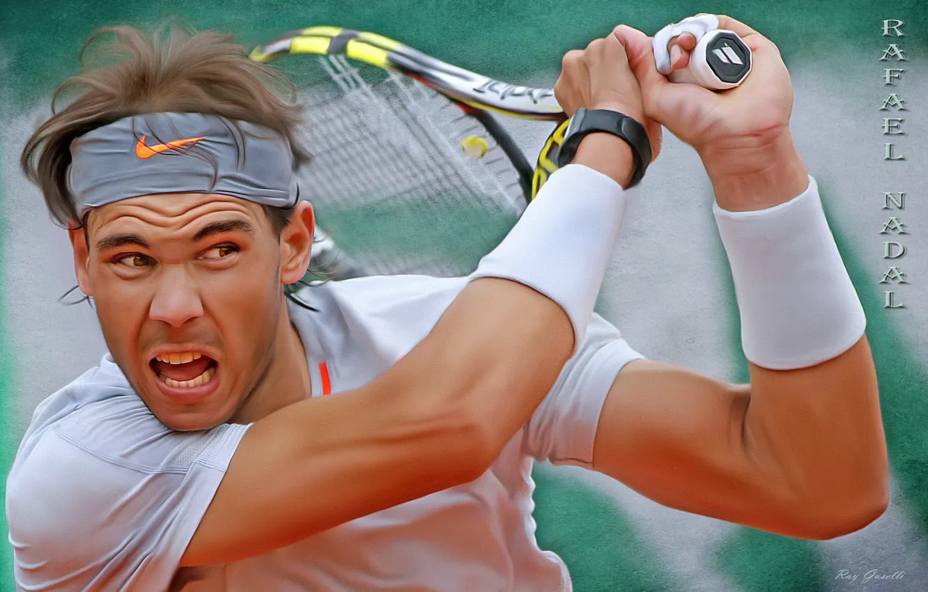 Photo wallpaper texture, tennis player, Rafael Nadal