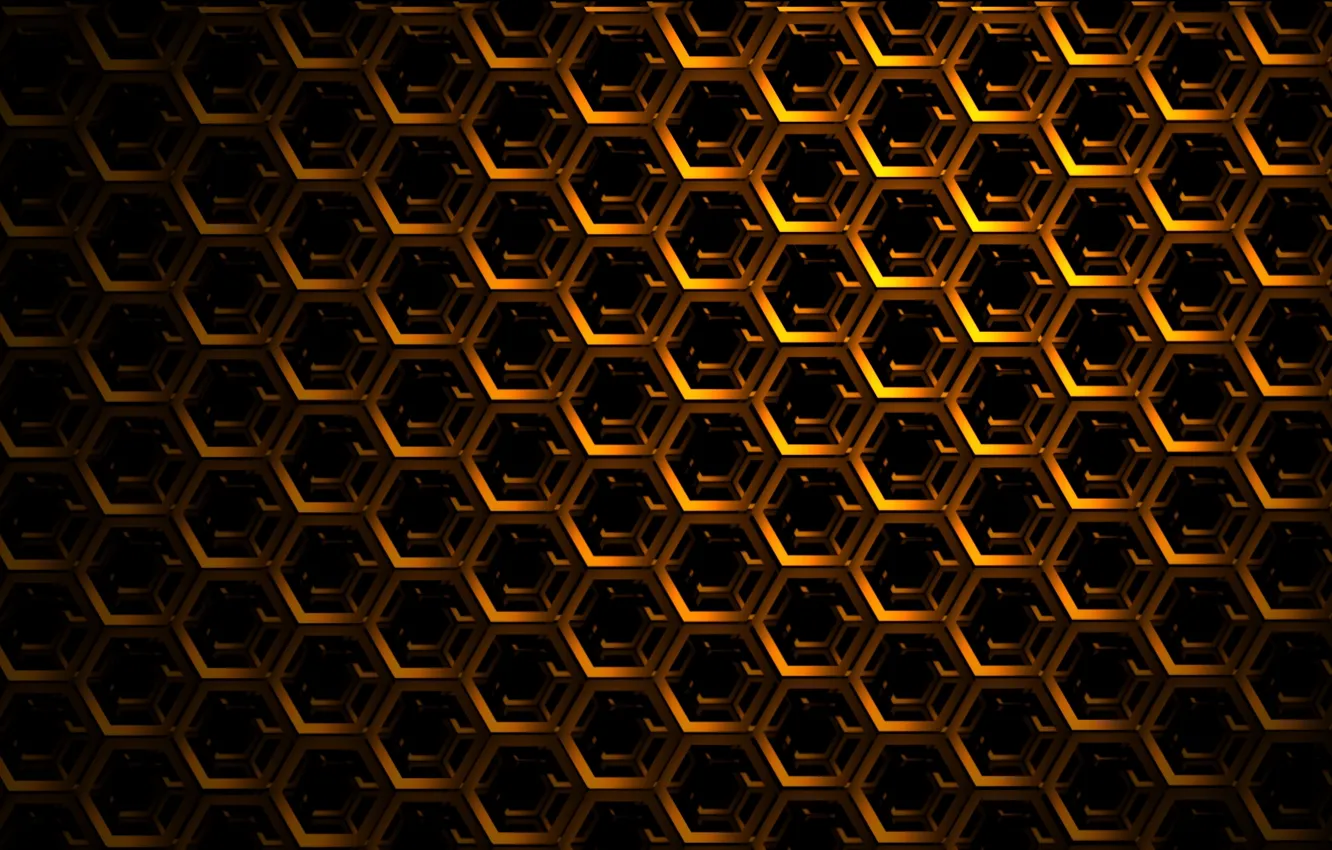 Photo wallpaper mesh, cell, grille, hexagon