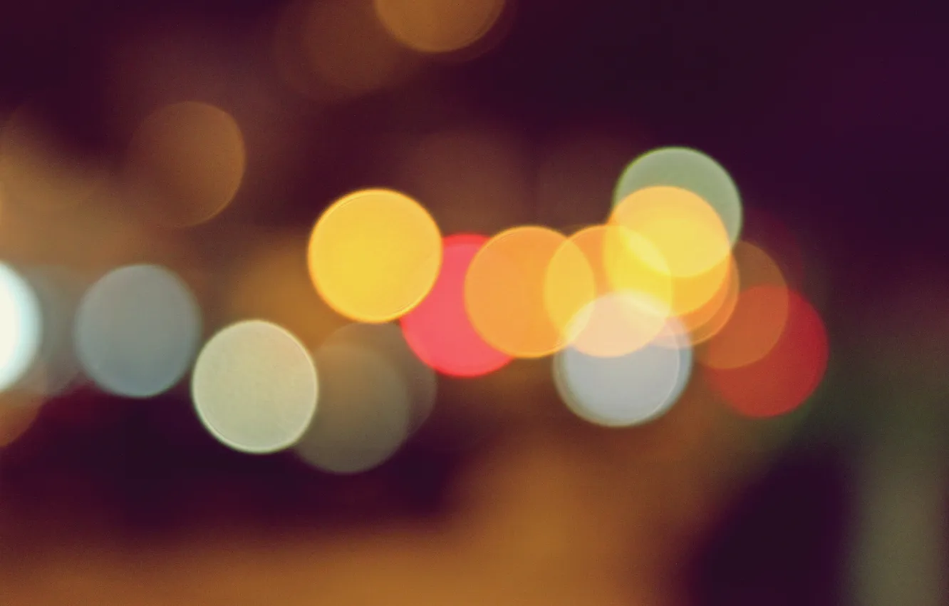 Photo wallpaper lights, different, bokeh