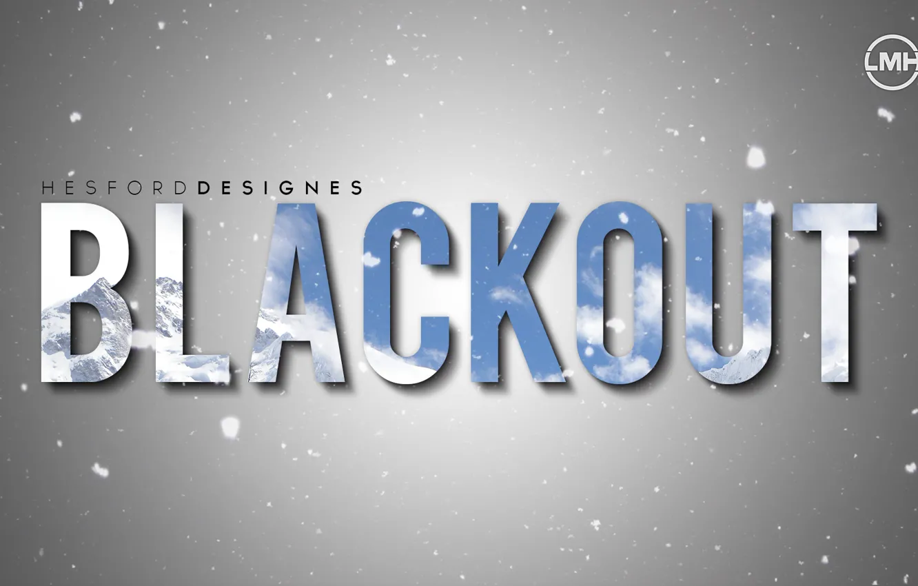 Photo wallpaper wallpaper, Photoshop, mountain, snow, Blackout