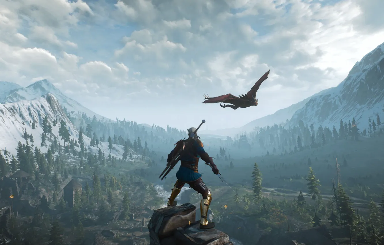 Photo wallpaper The Witcher, The Witcher, Geralt, The Witcher: Wild Hunt