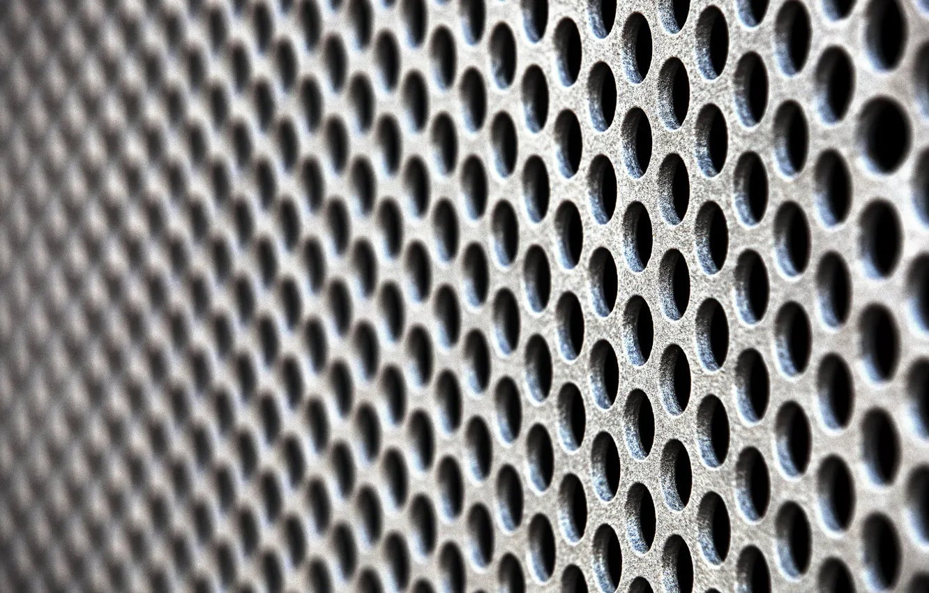 Photo wallpaper macro, background, holes, grille, texture, perforating