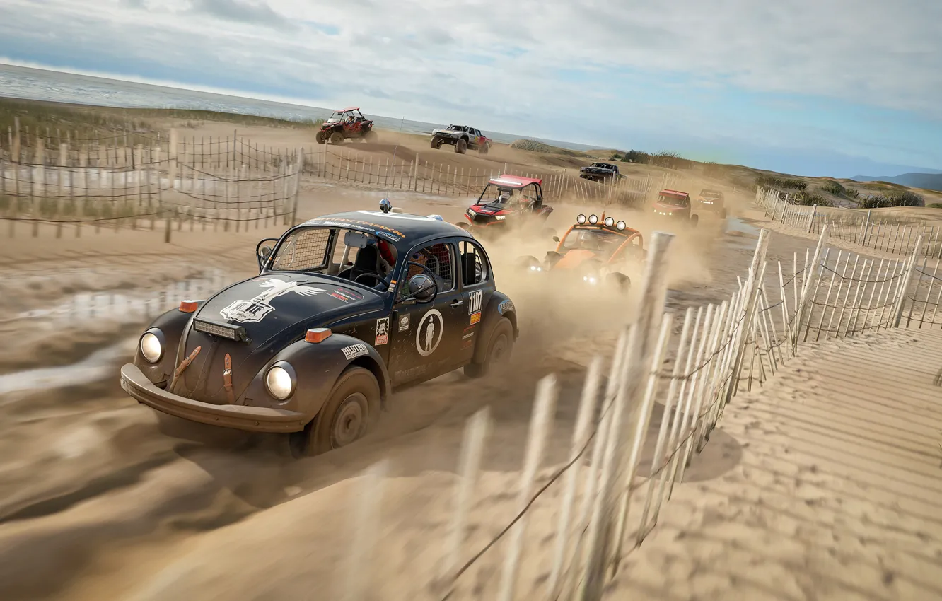 Photo wallpaper art, Forza Horizon, Forza Horizon 4, Beachbums