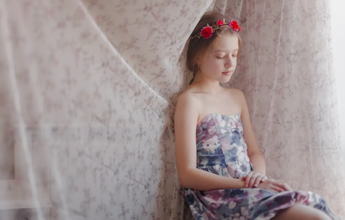 Photo wallpaper portrait, girl, Piltnik