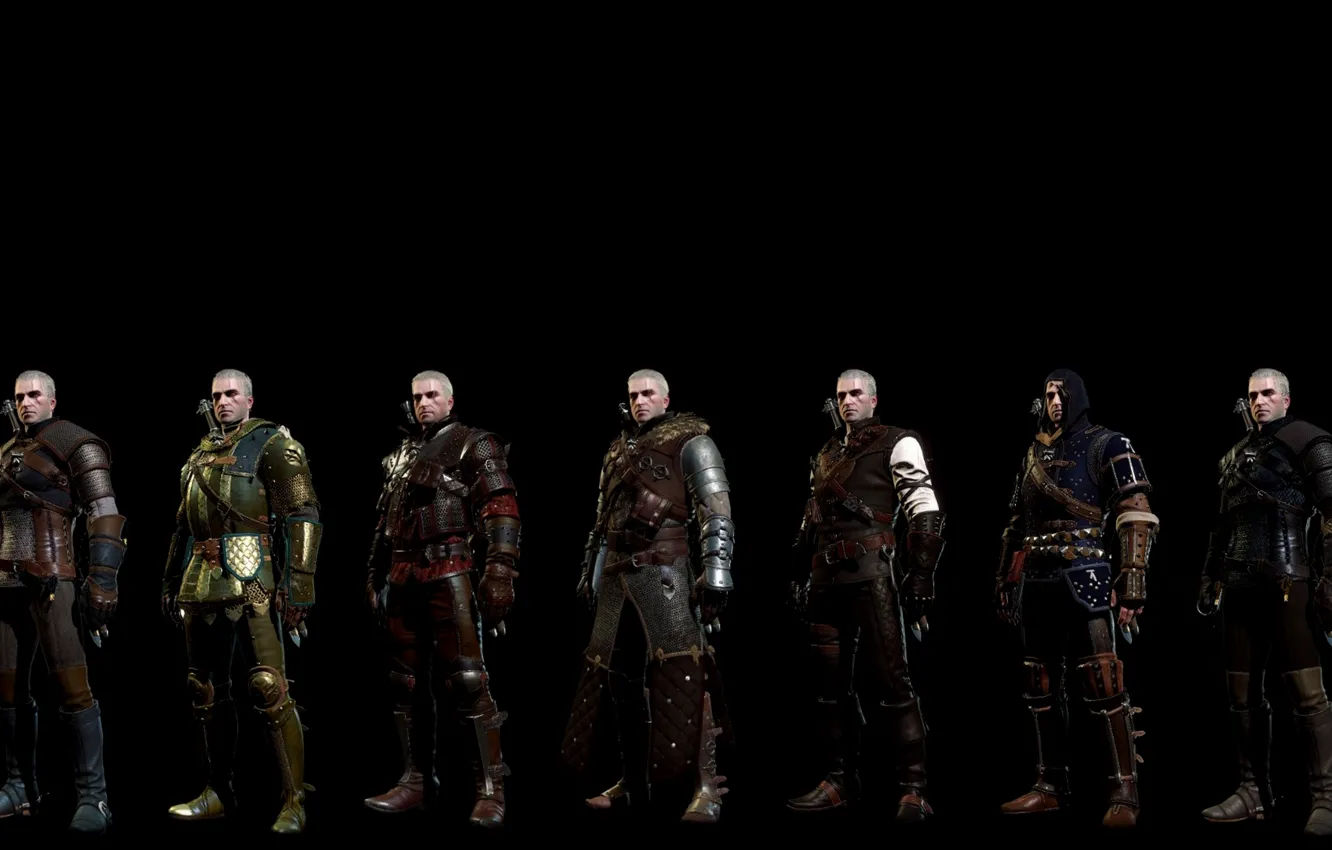 Photo wallpaper armor, The Witcher, Geralt of Rivia, white wolf, The Witcher 3 Wild Hunt, The Witcher …