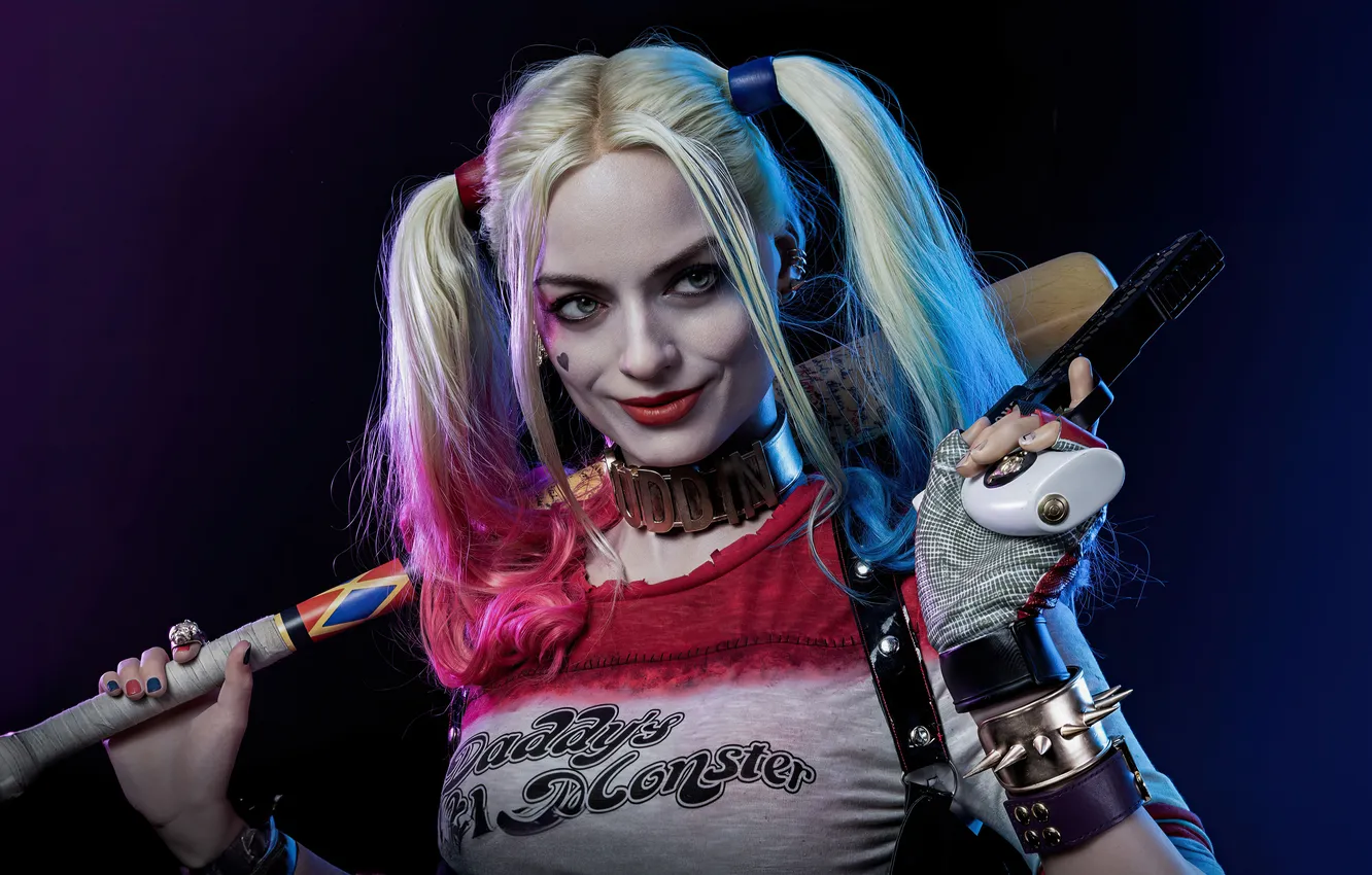 Photo wallpaper girl, Mad, Harley Quinn