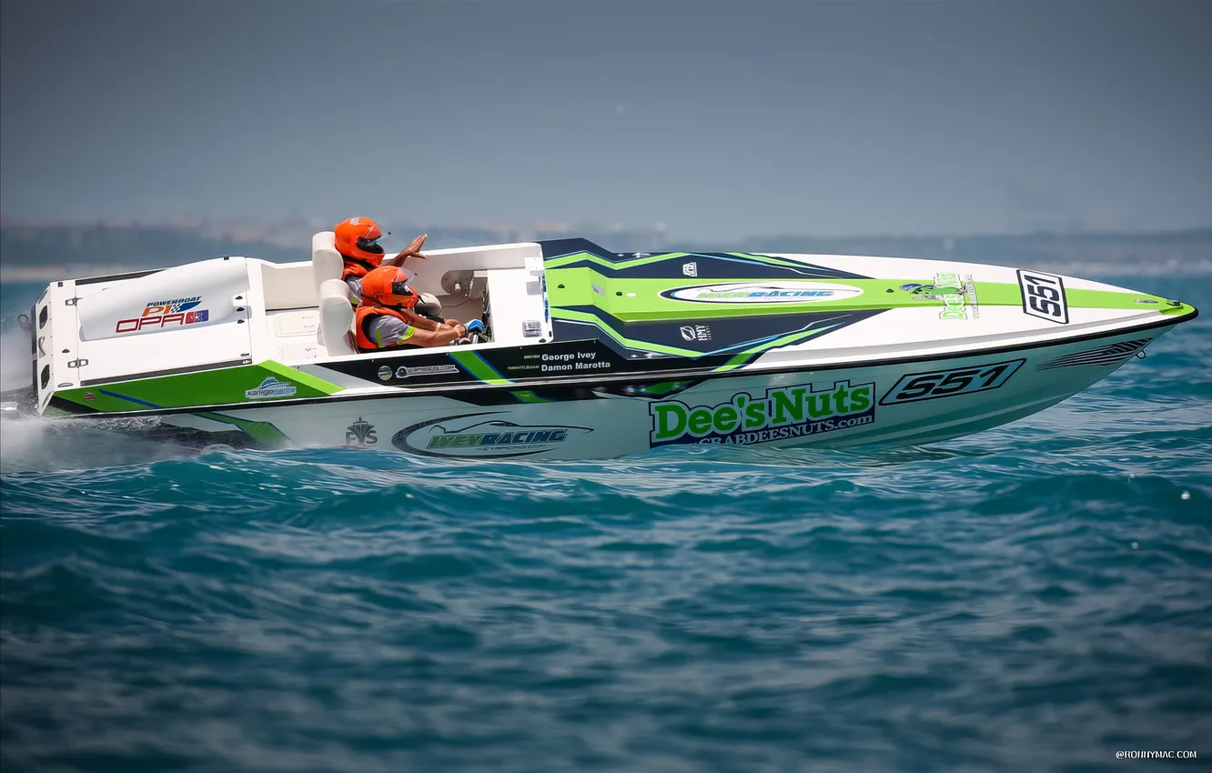 Photo wallpaper race, boat, speed