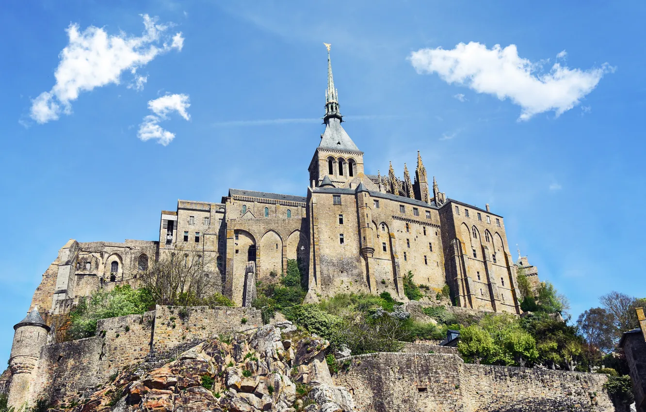 Photo wallpaper the sky, castle, structure