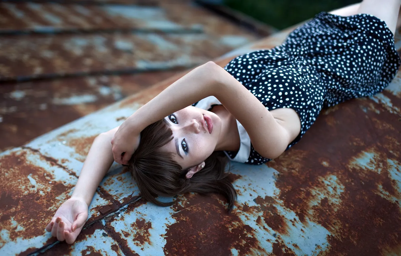 Photo wallpaper pose, rust, lies, Karina, Alexander Vinogradov