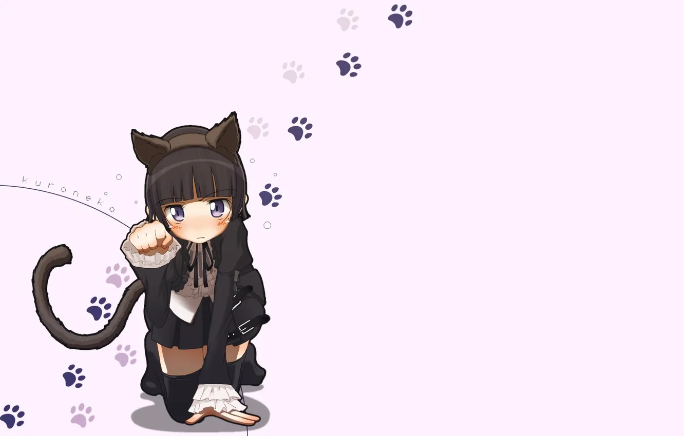 Photo wallpaper anime, Kawai, cat costume