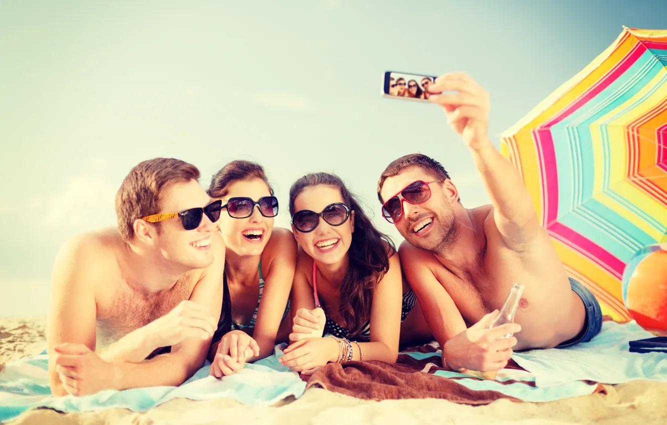 Photo wallpaper beach, summer, photo, stay, summer, beach, photo, couples