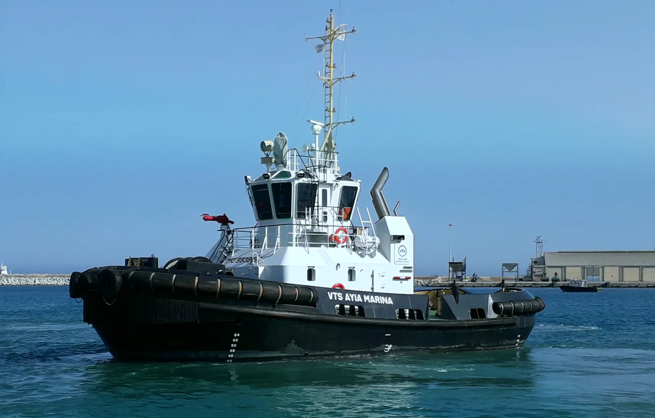 Photo wallpaper tug, Cyprus, SEAPORT, Larnaca