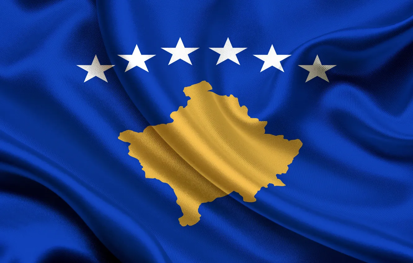 Photo wallpaper flag, Republic, Kosovo