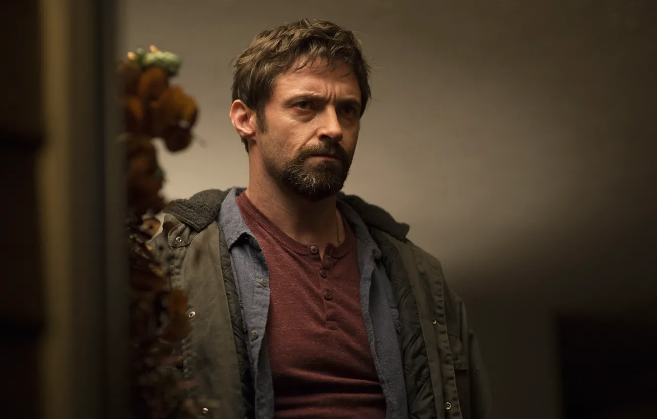 Photo wallpaper portrait, actor, Hugh Jackman, Prisoners