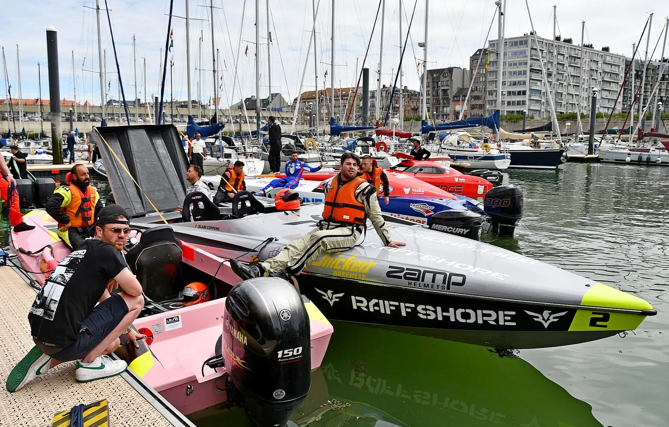 Photo wallpaper race, boat, speed