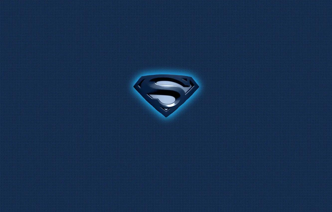 Photo wallpaper picture, Superman, blue background
