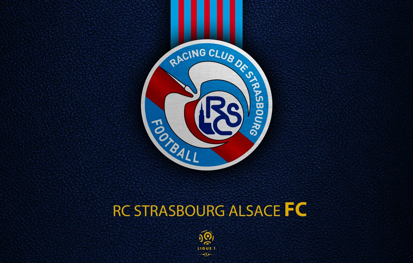 Photo wallpaper wallpaper, sport, logo, football, Ligue 1, RC Strasbourg Alsace