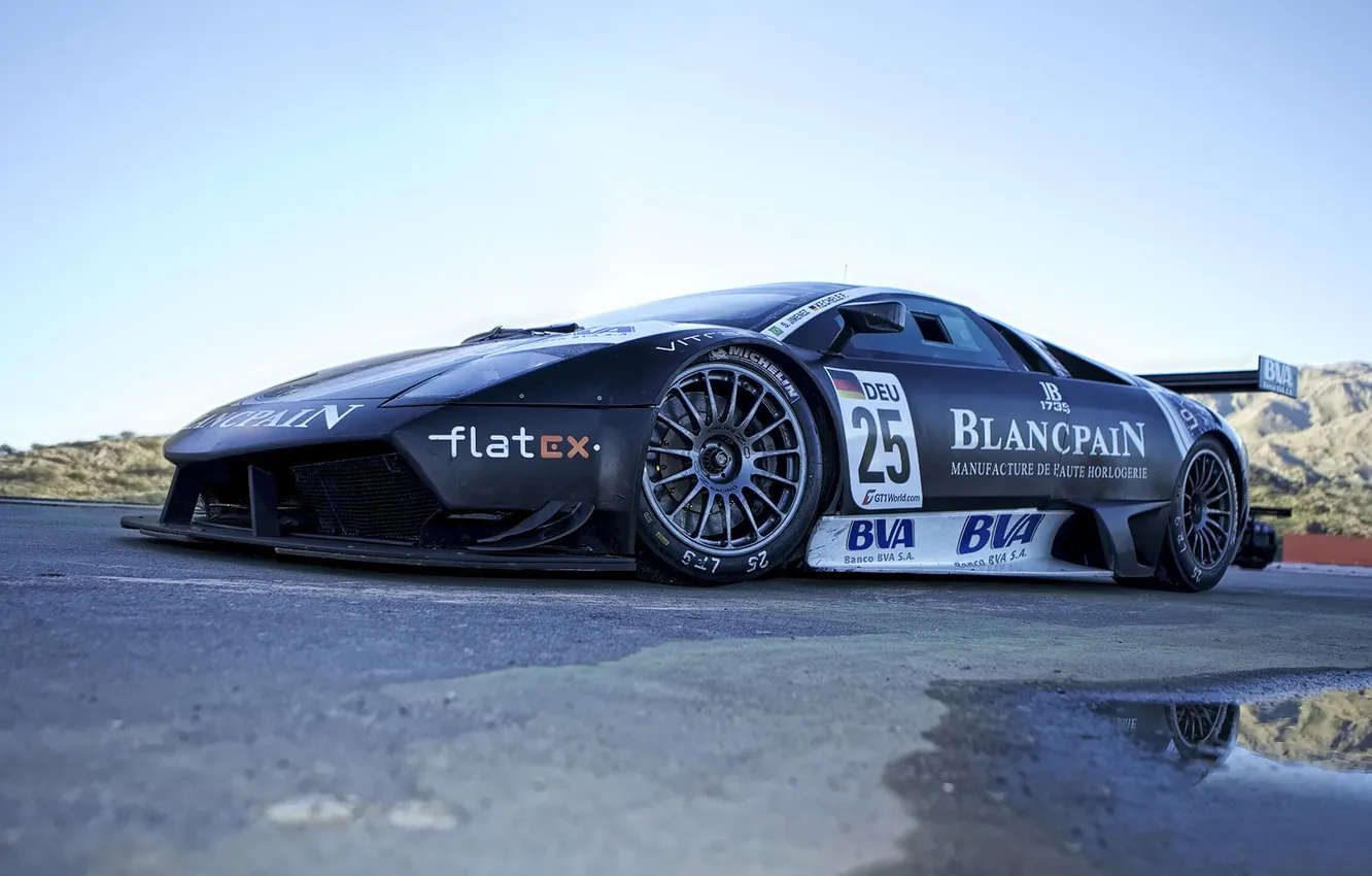 Photo wallpaper road, puddle, tuning, Sport