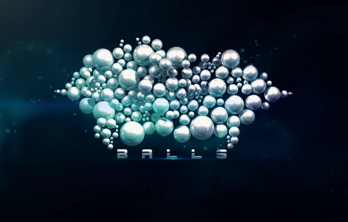 Photo wallpaper balls, balls, KraSS