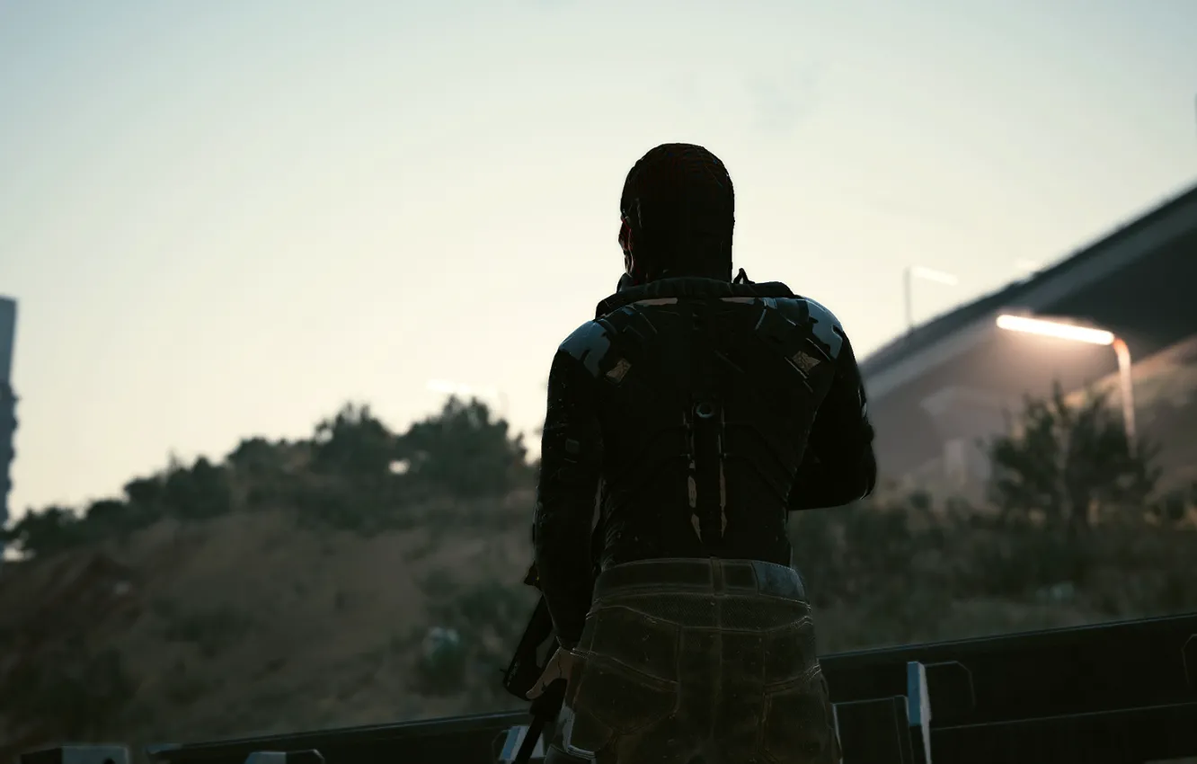 Photo wallpaper cyberpunk, Cyberpunk 2077, CD Red projekt