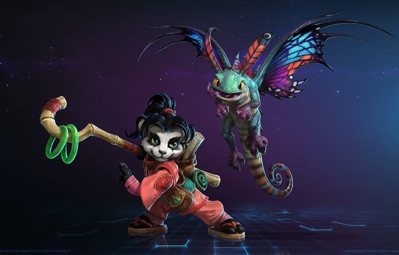 Photo wallpaper warcraft, dragon, WarCraft 3, Mr--Jack, Li Li, World of WarCraft, Faerie Dragon, Mr Jack