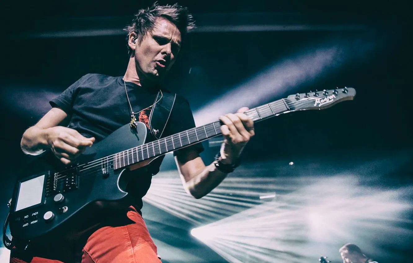 Photo wallpaper rock, Music, muse, rock band, Matt Bellamy