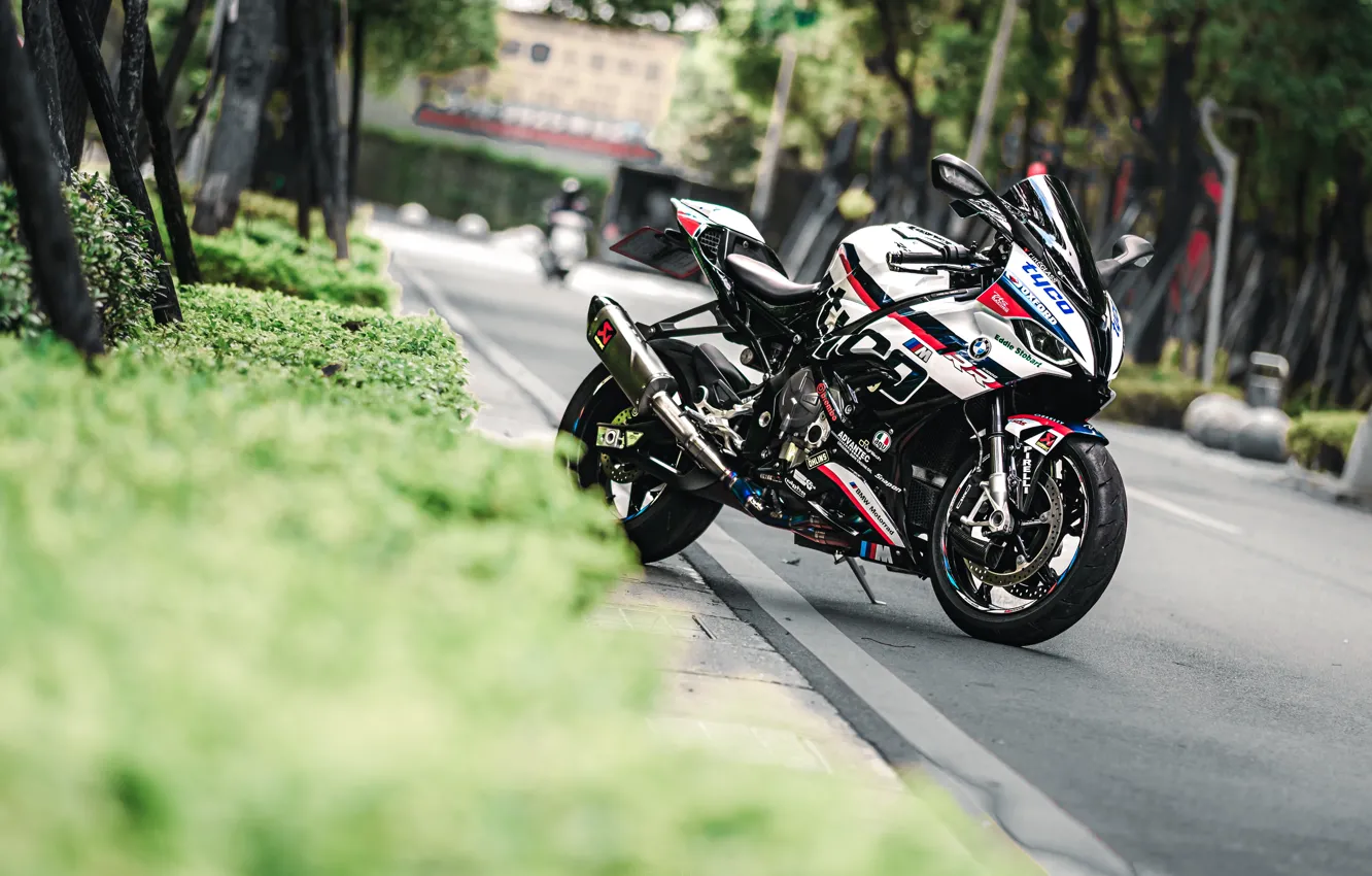 Photo wallpaper Black, White, S1000RR