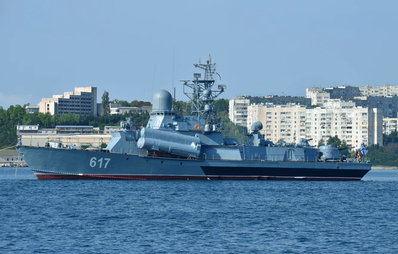 Photo wallpaper ship, the black sea, rocket, Mirage, Sevastopol