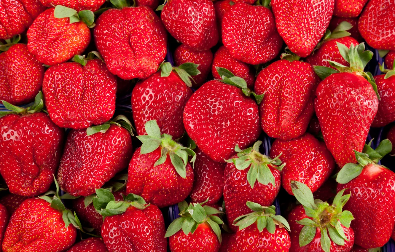 Photo wallpaper berries, background, texture, strawberry, red, fresh, background, strawberry