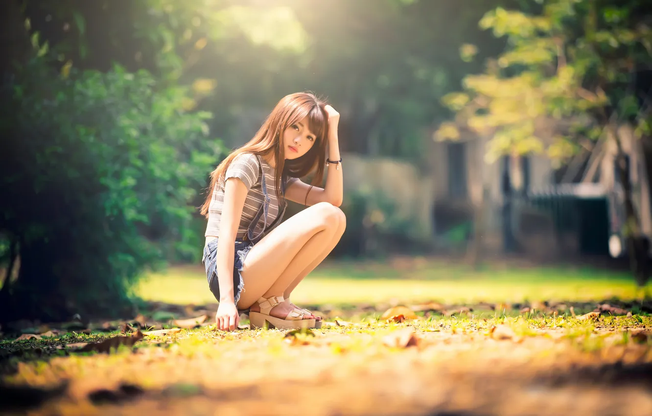 Photo wallpaper shorts, legs, Taiwan, Cubie