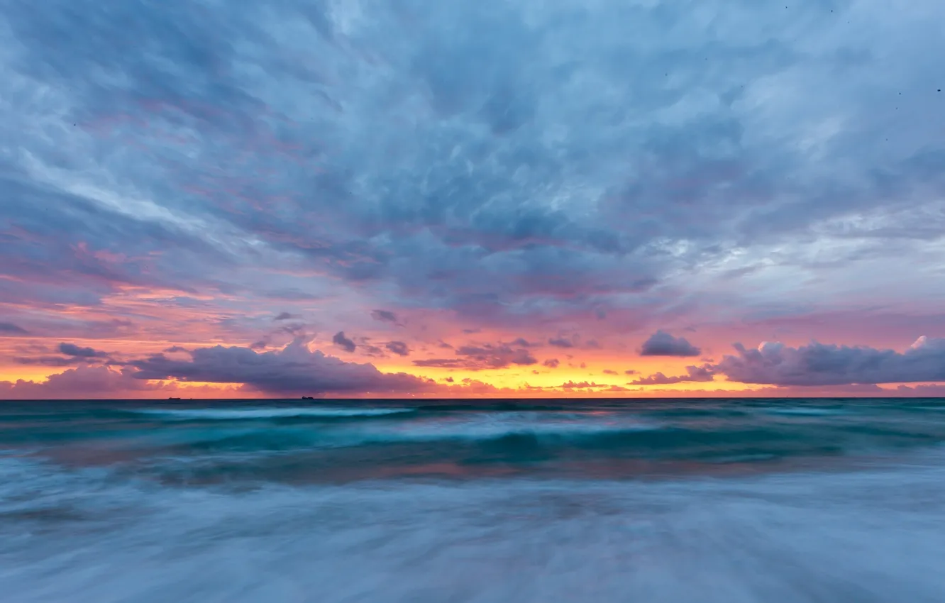 Photo wallpaper the sky, sunset, the ocean, Sergey Dolya