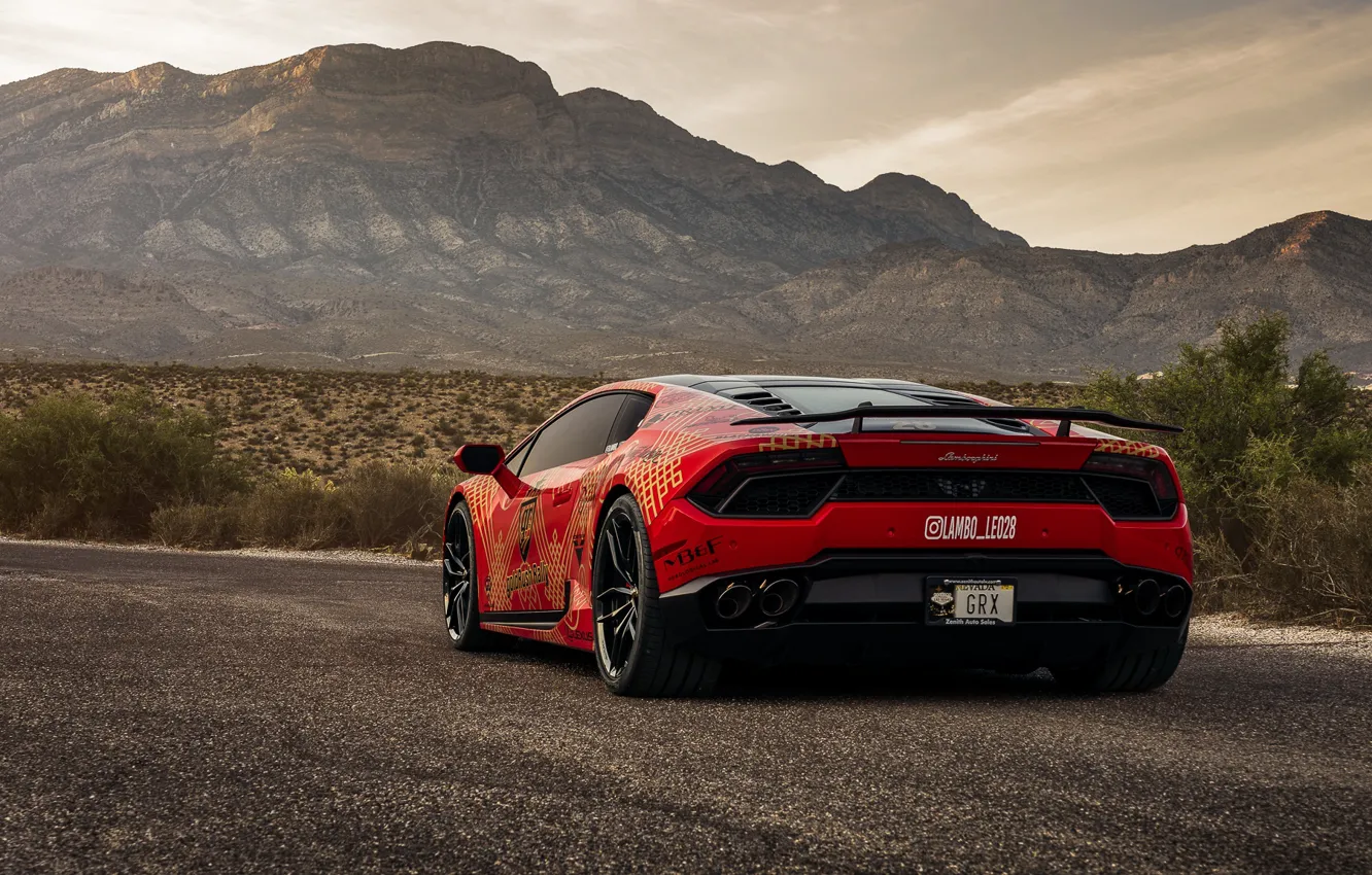 Photo wallpaper nature, design, Lamborghini, Huracan