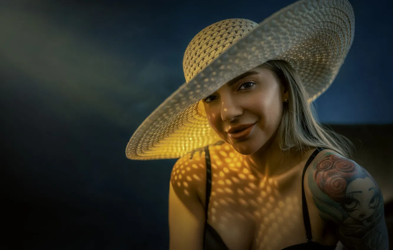 Photo wallpaper hat, tattoo, Xenia, Yuri Zakharov