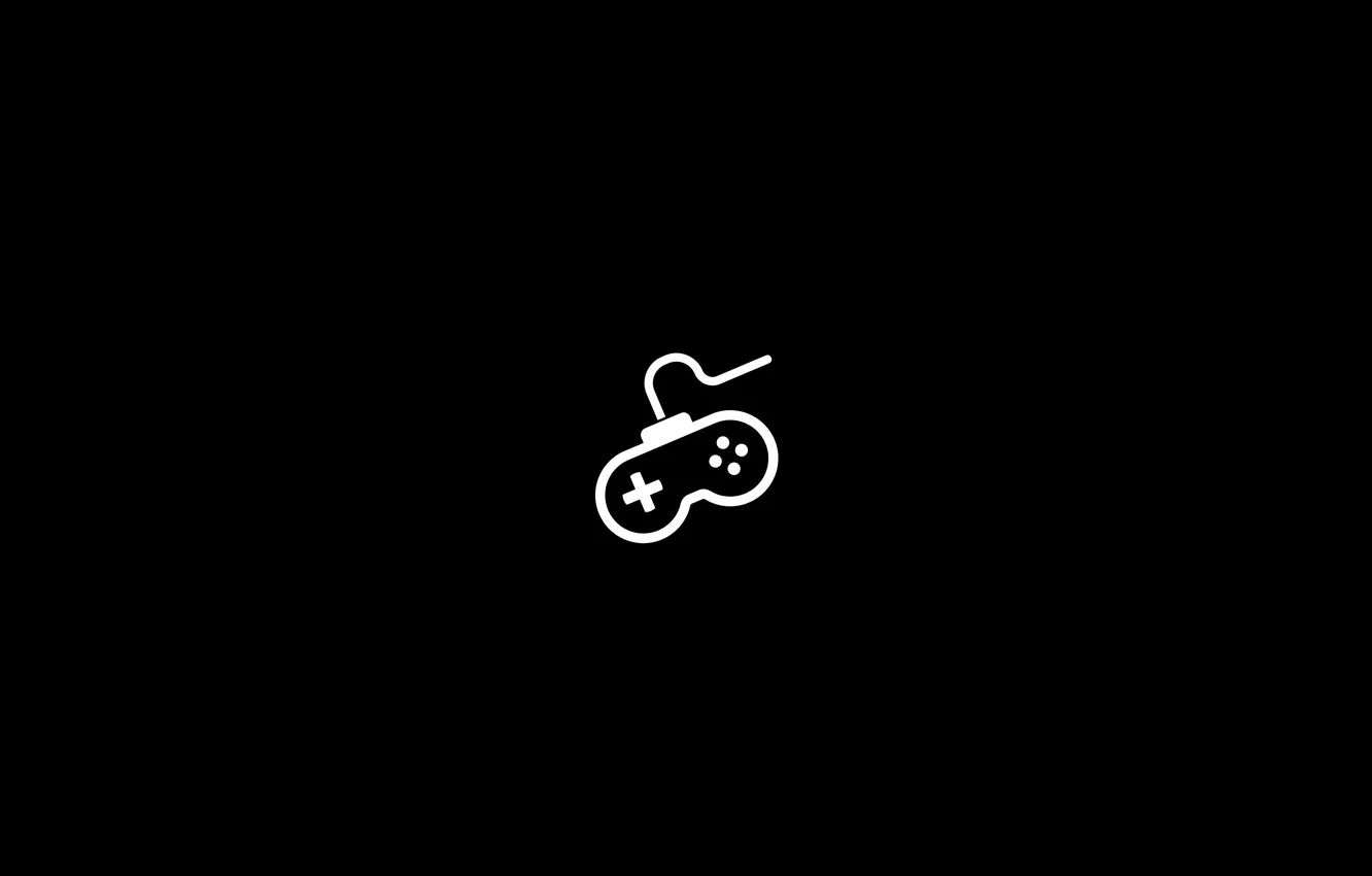 Photo wallpaper the dark background, the game, minimalism, game, minimalism, gamepad, gamepad, controller