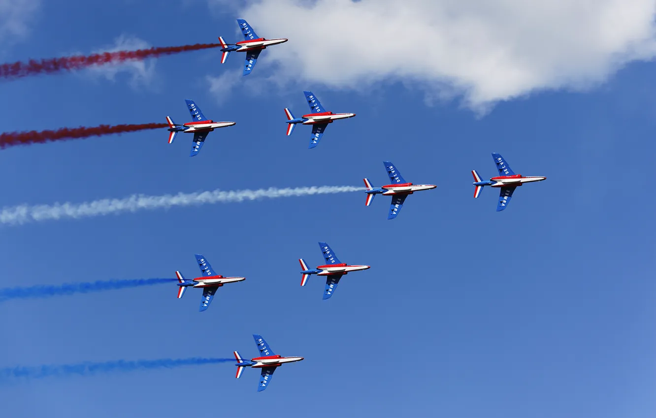 Photo wallpaper the sky, flight, the plane