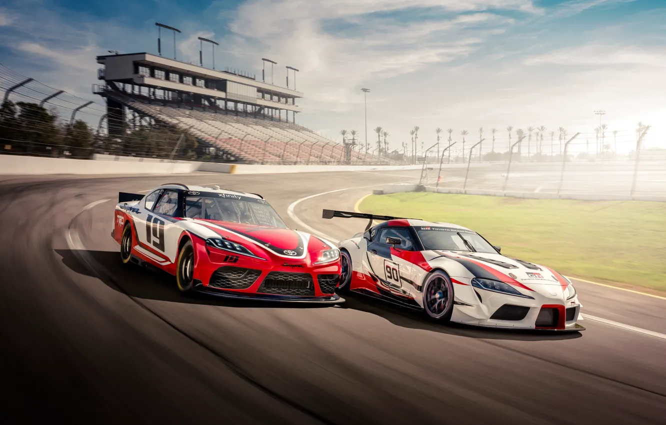 Photo wallpaper Toyota, Supra, 2018, GR Supra Racing Concept, Xfinity