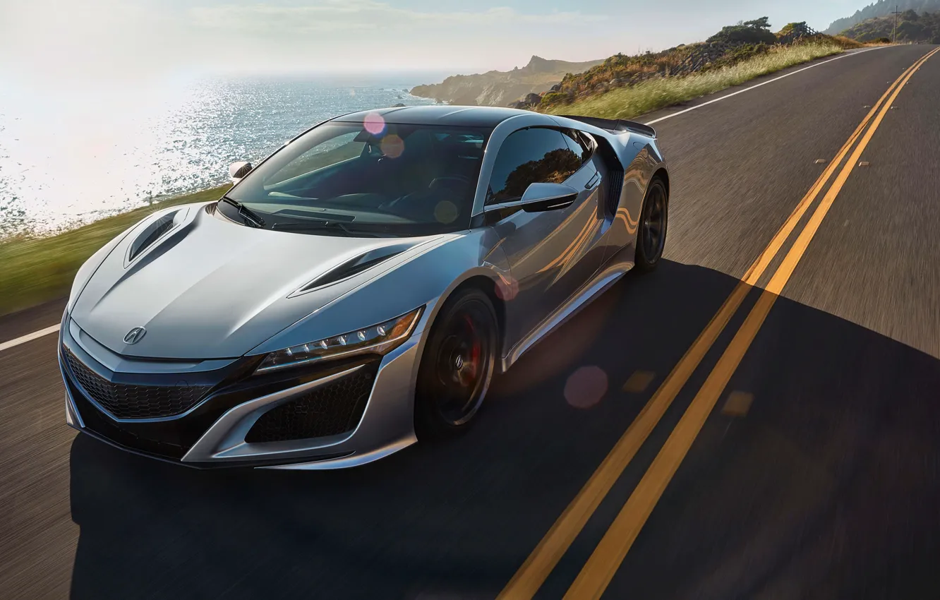 Photo wallpaper coast, Honda, Acura, NSX, 2019