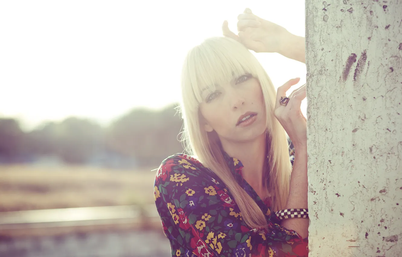 Photo wallpaper girl, ring, blonde, photographer, girl, photography, photographer, hope