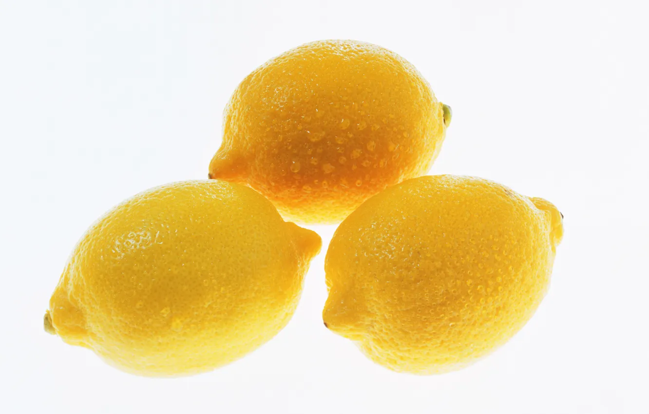 Photo wallpaper drops, Sunny, lemons