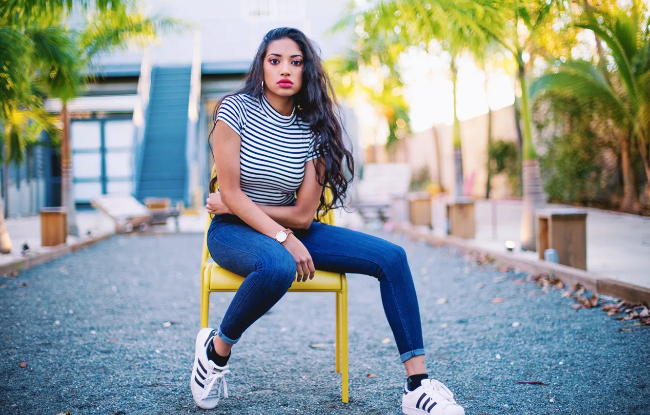 Photo wallpaper girl, hot, sexy, eyes, smile, beautiful, figure, model